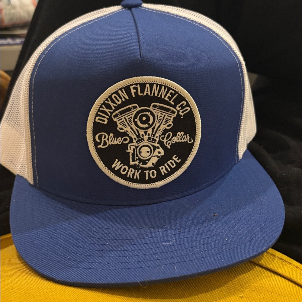 Dixxon Blues Collar work to ride trucker hat pre owned needs a cleaning